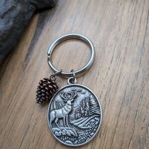 Silver Deer Key Holder